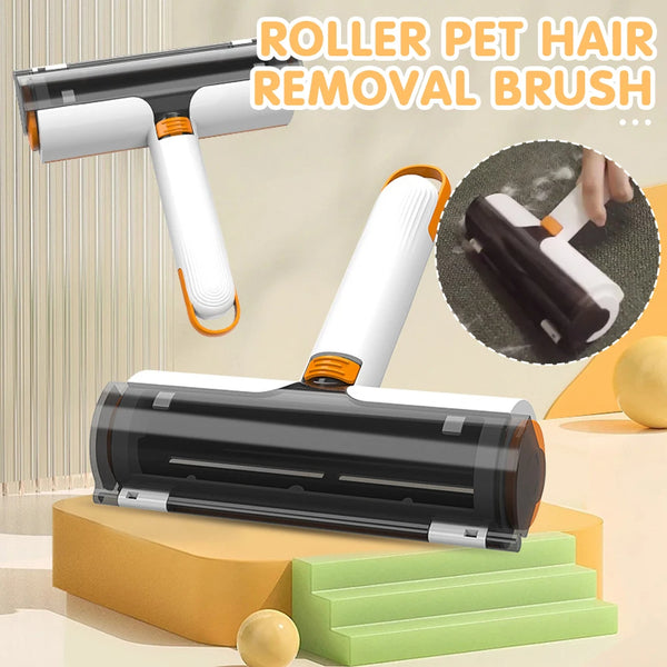 Reusable Pet Hair Removal Roller Brush – Self-Cleaning Fur Remover