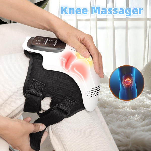 Heated Knee Massager with Vibration & Infrared Therapy – Rechargeable Electric Knee Pain Relief Brace