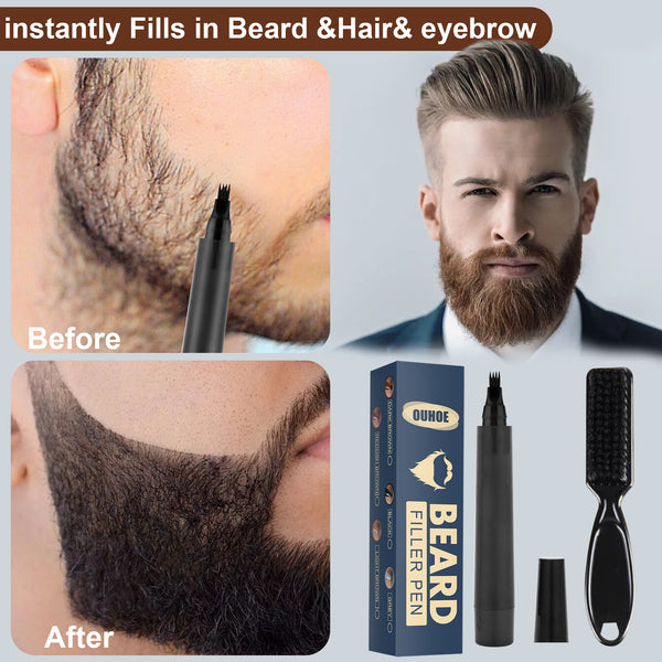 Beard Filler Pen – Instant Beard, Hair & Eyebrow Fill-In Tool